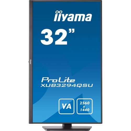 Купить Монитор Iiyama 31.5" ProLite XUB3294QSU-B1 Black - цена в Харькове, Киеве, Днепре, Одессе
в интернет-магазине Telemart фото