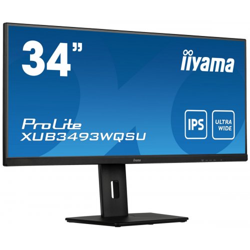 Купить Монитор Iiyama 34" ProLite XUB3493WQSU-B5 Black - цена в Харькове, Киеве, Днепре, Одессе
в интернет-магазине Telemart фото