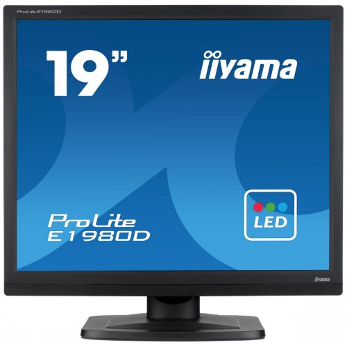 Купить Монитор Iiyama 19" ProLite E1980D-B1 Black - цена в Харькове, Киеве, Днепре, Одессе
в интернет-магазине Telemart фото