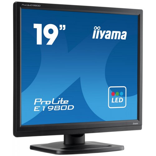 Купити Монітор Iiyama 19" ProLite E1980D-B1 Black - ціна в Києві, Львові, Вінниці, Хмельницькому, Франківську, Україні | інтернет-магазин TELEMART.UA фото