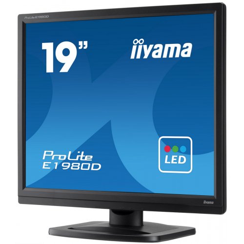 Купить Монитор Iiyama 19" ProLite E1980D-B1 Black - цена в Харькове, Киеве, Днепре, Одессе
в интернет-магазине Telemart фото