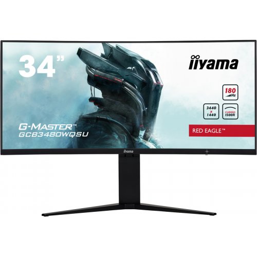 Купить Монитор Iiyama 34" G-Master GCB3480WQSU-B1 Black - цена в Харькове, Киеве, Днепре, Одессе
в интернет-магазине Telemart фото