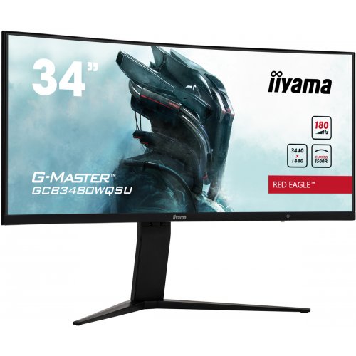 Купить Монитор Iiyama 34" G-Master GCB3480WQSU-B1 Black - цена в Харькове, Киеве, Днепре, Одессе
в интернет-магазине Telemart фото