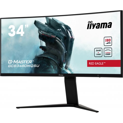 Купить Монитор Iiyama 34" G-Master GCB3480WQSU-B1 Black - цена в Харькове, Киеве, Днепре, Одессе
в интернет-магазине Telemart фото