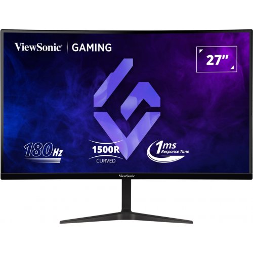 Купить Монитор ViewSonic 27" VX2718-PC-MHD Black - цена в Харькове, Киеве, Днепре, Одессе
в интернет-магазине Telemart фото