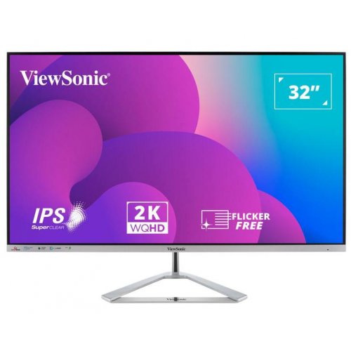 Купить Монитор ViewSonic 31.5" VX3276-2K-MHD-2 Silver - цена в Харькове, Киеве, Днепре, Одессе
в интернет-магазине Telemart фото