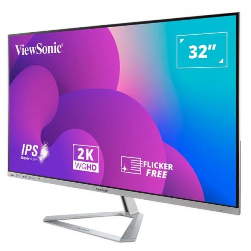 Купить Монитор ViewSonic 31.5" VX3276-2K-MHD-2 Silver - цена в Харькове, Киеве, Днепре, Одессе
в интернет-магазине Telemart фото