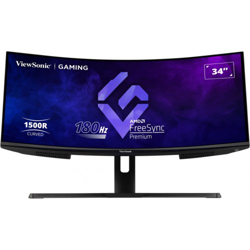 Купить Монитор ViewSonic 34" VX3418-2KPC Black - цена в Харькове, Киеве, Днепре, Одессе
в интернет-магазине Telemart фото