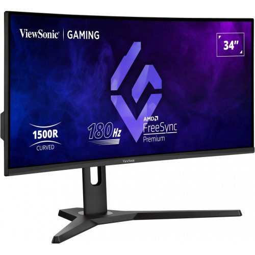 Купить Монитор ViewSonic 34" VX3418-2KPC Black - цена в Харькове, Киеве, Днепре, Одессе
в интернет-магазине Telemart фото