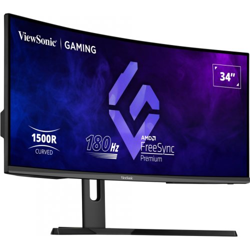 Купить Монитор ViewSonic 34" VX3418-2KPC Black - цена в Харькове, Киеве, Днепре, Одессе
в интернет-магазине Telemart фото