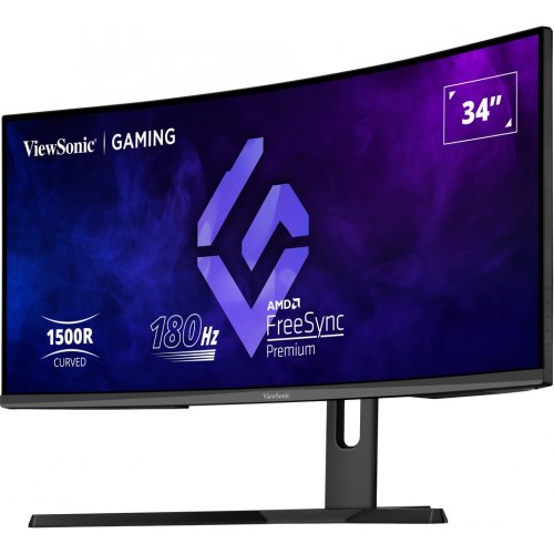 Купить Монитор ViewSonic 34" VX3418-2KPC Black - цена в Харькове, Киеве, Днепре, Одессе
в интернет-магазине Telemart фото