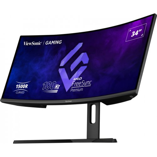 Купить Монитор ViewSonic 34" VX3418-2KPC Black - цена в Харькове, Киеве, Днепре, Одессе
в интернет-магазине Telemart фото