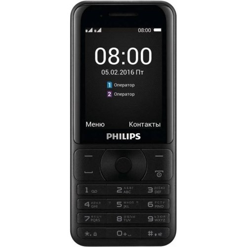 Купить Мобильный телефон Philips Xenium E181 Dual Sim Black - цена в Харькове, Киеве, Днепре, Одессе
в интернет-магазине Telemart фото