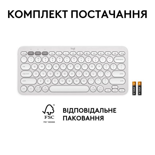 Photo Keyboard Logitech Pebble Keys 2 K380s (920-011852) White