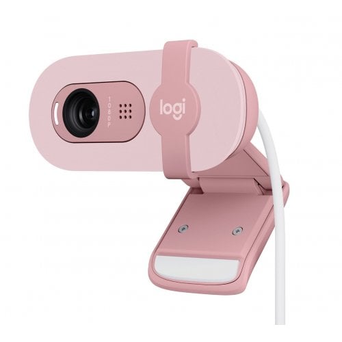 Купить Веб-камера Logitech Brio 100 Full HD (960-001623) Rose - цена в Харькове, Киеве, Днепре, Одессе
в интернет-магазине Telemart фото