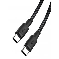 Кабель XO NB-Q199 USB Type-C to USB Type-C 100W 1.5m Black