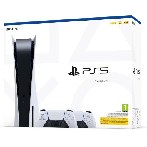 Продать Игровая консоль Sony PlayStation 5 Ultra HD Blu-ray + Sony DualSense for PS5 White по Trade-In интернет-магазине Телемарт - Киев, Днепр, Украина фото
