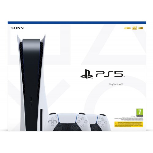 Продать Игровая консоль Sony PlayStation 5 Ultra HD Blu-ray + Sony DualSense for PS5 White по Trade-In интернет-магазине Телемарт - Киев, Днепр, Украина фото