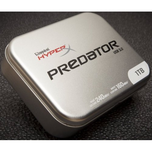 Накопичувач Kingston DataTravel HyperX Predator 1TB USB 3.0 Metal Silver (DTHXP30/1TB) купити в Україні | Telemart фото