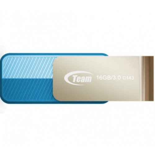 Купить Накопитель Team C143 16GB USB 3.0 Blue (TC143316GL01) - цена в Харькове, Киеве, Днепре, Одессе
в интернет-магазине Telemart фото