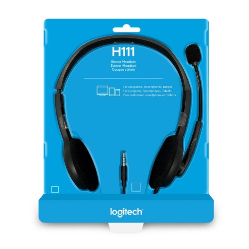 Фото Навушники Logitech H111 Stereo Headset (981-000593)