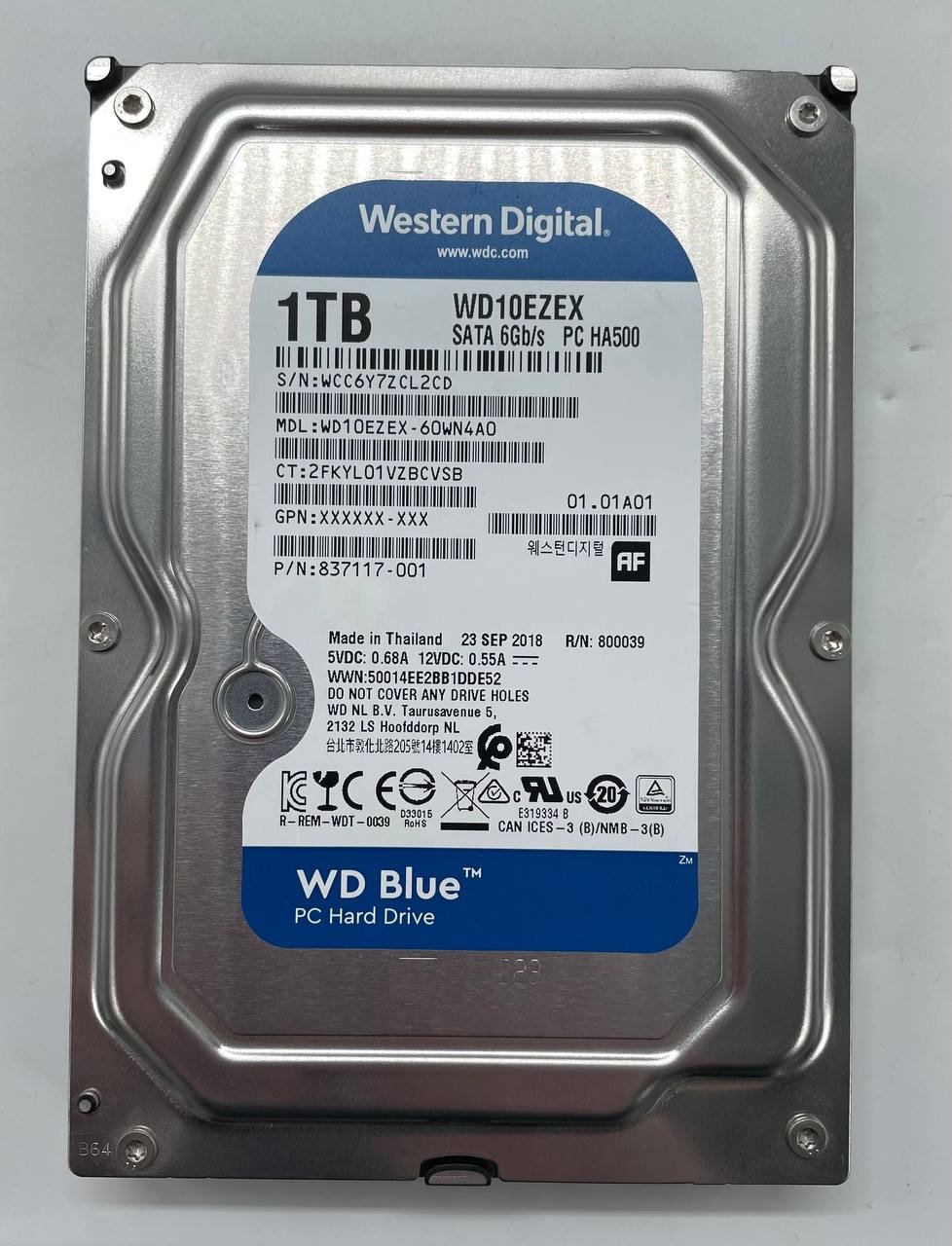 Купить Жесткий диск Western Digital Blue 1TB 64MB 3.5