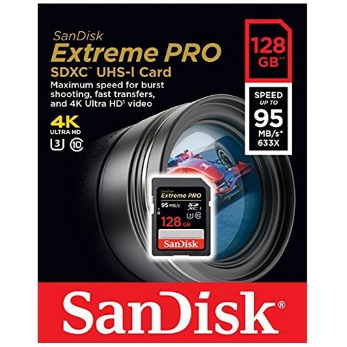 Купить Карта памяти SanDisk SDXC Extreme Pro 128GB V30 UHS-I U3 4K (SDSDXXG-128G-GN4IN) - цена в Харькове, Киеве, Днепре, Одессе
в интернет-магазине Telemart фото