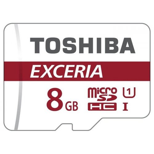 Купити Карта пам'яті Toshiba microSDHC 8GB Class 10 UHS-I (с адаптером) (THN-M301R0080EA) - ціна в Києві, Львові, Вінниці, Хмельницькому, Франківську, Україні | інтернет-магазин TELEMART.UA фото