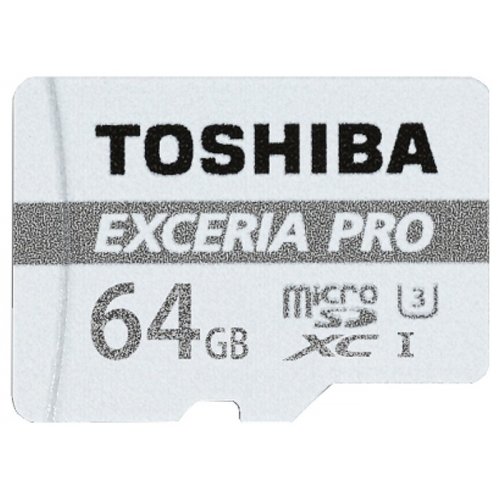 Карта пам'яті Toshiba microSDXC Exceria Pro 64GB Class 10 UHS-I U3 (с адаптером) (THN-M401S0640E2) купити в Україні | Telemart фото