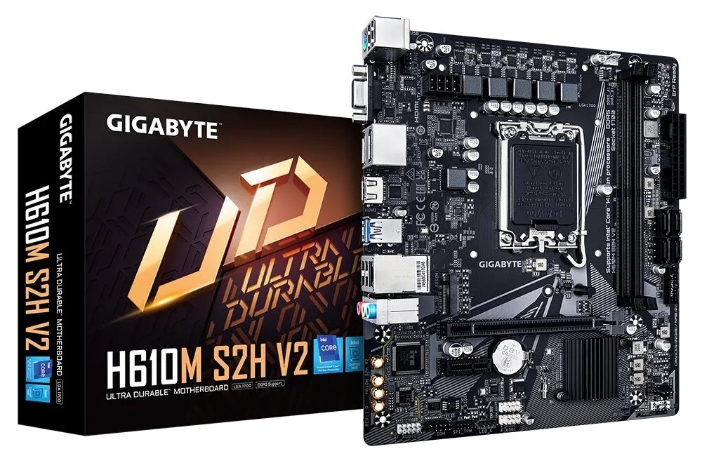 Купить Материнская плата Gigabyte H610M S2H V2 (s1700, Intel H610) с ...