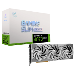 Видеокарта MSI GeForce RTX 4070 SUPER GAMING SLIM WHITE 12228MB (RTX 4070 SUPER 12G GAMING SLIM WHITE)