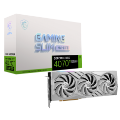 Видеокарта MSI GeForce RTX 4070 Ti SUPER GAMING SLIM WHITE 16384MB (RTX 4070 Ti SUPER 16G GAMING SLIM WHITE)