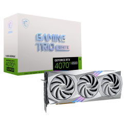 Видеокарта MSI GeForce RTX 4070 Ti SUPER GAMING TRIO WHITE 16384MB (RTX 4070 Ti SUPER 16G GAMING TRIO WHITE)
