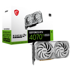 Відеокарта MSI GeForce RTX 4070 Ti SUPER VENTUS 2X WHITE 16384MB (RTX 4070 Ti SUPER 16G VENTUS 2X WHITE)