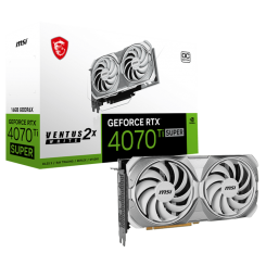 Фото MSI GeForce RTX 4070 Ti SUPER 16G VENTUS 2X WHITE OC 16384MB (RTX 4070 Ti SUPER 16G VENTUS 2X WHITE OC)