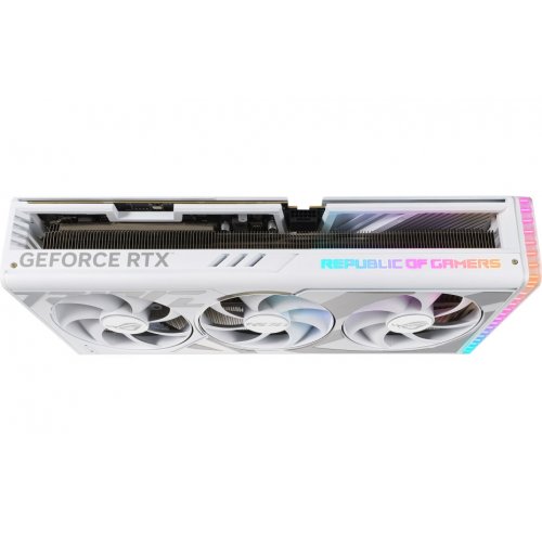 Фото Видеокарта Asus ROG Strix GeForce RTX 4080 SUPER White 16384MB (ROG-STRIX-RTX4080S-16G-WHITE)