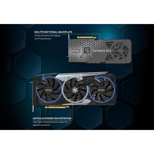 Фото Відеокарта Inno3D GeForce RTX 4080 SUPER ICHILL X3 16384MB (C408S3-166XX-187049H)