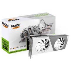 Видеокарта Inno3D GeForce RTX 4070 Ti SUPER TWIN X2 OC WHITE 16384MB (N407TS2-166XX-186156W)
