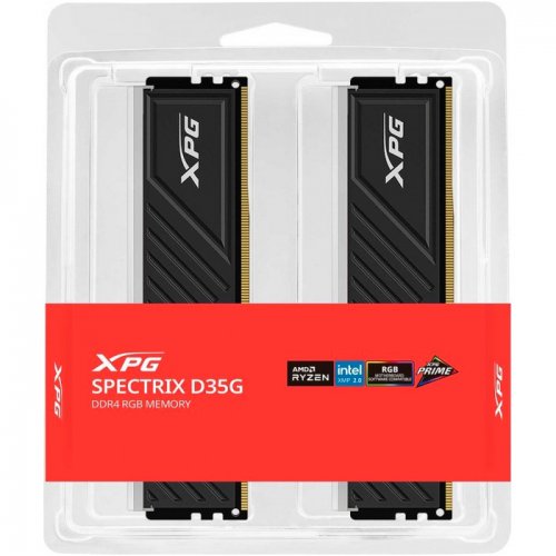 Фото ОЗУ ADATA DDR4 16GB (2x8GB) 3600Mhz XPG Spectrix D35G RGB Black (AX4U36008G18I-DTBKD35G)