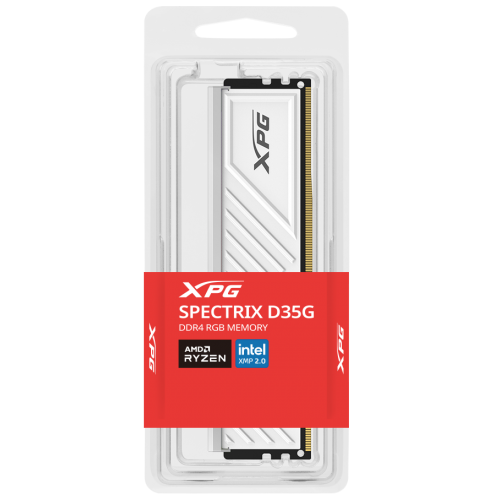 Фото ОЗУ ADATA DDR4 32GB 3600Mhz XPG Spectrix D35G RGB White (AX4U360032G18I-SWHD35G)