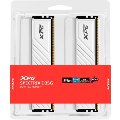 Фото ОЗУ ADATA DDR4 64GB (2x32GB) 3600Mhz XPG Spectrix D35G RGB White (AX4U360032G18I-DTWHD35G)
