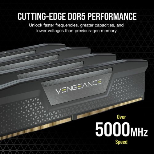 Photo RAM Corsair DDR5 48GB (2x24GB) 5600Mhz Vengeance Black (CMK48GX5M2B5600C40)