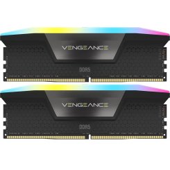 ОЗП Corsair DDR5 64GB (2x32GB) 5600Mhz Vengeance RGB Black (CMH64GX5M2B5600C40)