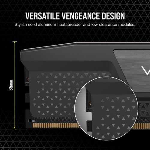 Купить ОЗУ Corsair DDR5 64GB (2x32GB) 6000Mhz Vengeance Black (CMK64GX5M2B6000C30) с проверкой совместимости: обзор, характеристики, цена в Киеве, Днепре, Одессе, Харькове, Украине | интернет-магазин TELEMART.UA фото