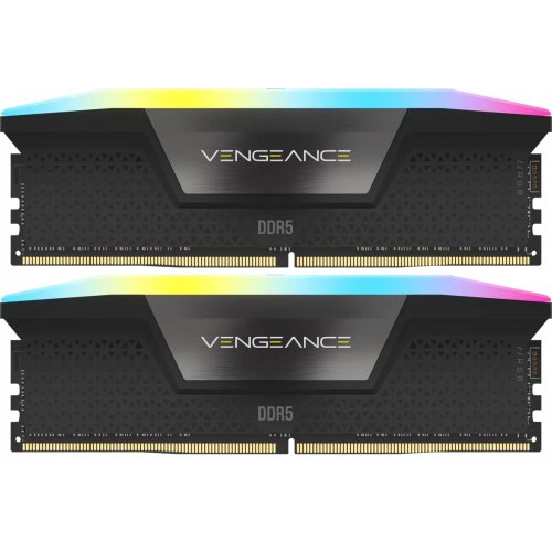 Photo RAM Corsair DDR5 48GB (2x24GB) 6400Mhz Vengeance RGB Black (CMH48GX5M2B6400C36)
