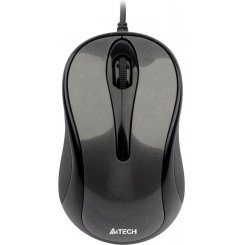 Мышка A4Tech N-350-1 USB Glossy Grey