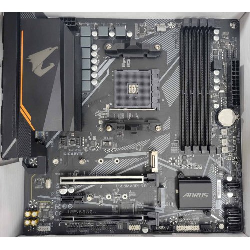 Уцінка материнська плата Gigabyte B550M AORUS ELITE (sAM4, AMD B550) (Сліди встановлення, 591564) купити в Україні: Київ, Львів, Хмельницький, Тернопіль, Івано-Франківськ | Перевірка сумісності, низька ціна, відгуки, характеристики від TELEMART фото