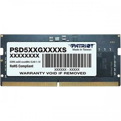 ОЗП Patriot SODIMM DDR5 16GB 5600Mhz Signature Line (PSD516G560081S) купити з перевіркою сумісності: огляд, характеристики, ціна у Києві, Львові, Вінниці, Хмельницькому, Івано-Франківську, Україні | інтернет-магазин TELEMART.UA фото