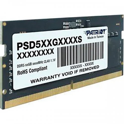 ОЗП Patriot SODIMM DDR5 16GB 5600Mhz Signature Line (PSD516G560081S) купити з перевіркою сумісності: огляд, характеристики, ціна у Києві, Львові, Вінниці, Хмельницькому, Івано-Франківську, Україні | інтернет-магазин TELEMART.UA фото