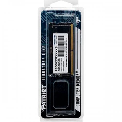 Купить ОЗУ Patriot SODIMM DDR5 8GB 5600Mhz Signature Line (PSD58G560041S) с проверкой совместимости: обзор, характеристики, цена в Киеве, Днепре, Одессе, Харькове, Украине | интернет-магазин TELEMART.UA фото